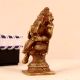 Antique Brown Lord Vishnu with Lakshmi Brass Statue