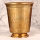 Vintage Golden Finest Brass Glass for Decoration