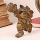 Vintage Brass Lord Ganesha Statue for Home Decor