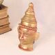 Vintage Brass Lord Shiva Head Plate for Decoration