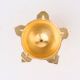 Golden Brass Flower Shaped 5 Wick Oil Lamp
