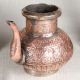 Elegant Brown Copper Water Pot in Islamic Art