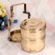 Indian Vintage Brass Tiffin Box for Home & Office Decor