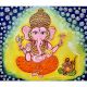 Beautiful Multi-Coloured Lord Ganesha Canvas Painting By Sumita Chakravarty
