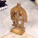 Handmade Brass Statue of Goddess Durga in Golden Finish