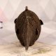 Vintage Brass Fish Statue in Antique Brown Finish