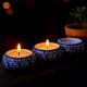 4 Pieces Decorative Flower Modern Tea Light Holder