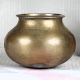 Vintage Brass Cooking Pot in Brown Finish for Decoration