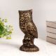 Handmade Antique Brown Brass Owl Statue for Decor