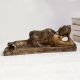 Handmade Brass Statue of Buddha Sleeping for Decor