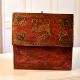 Antique Brown Wooden Box for Storage and Decoration