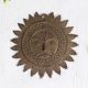 Handcrafted Brass Sun God Wall Hanging in Tribal Art