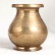 Antique Brown Brass Holy Water Pot in South Indian Art