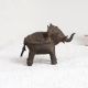 Handmade Jali Work Elephant Brass Statue for Decor
