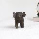 Antique Brown Elephant Statue Made of High-Quality Brass