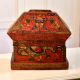 Engraved Dragon Wooden Box in Multi-Coloured Finish