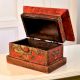 Engraved Dragon Wooden Box in Multi-Coloured Finish