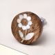 Engraved Flower Drawer Knobs for Dresser and Cabinet