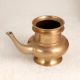 Handmade Golden Brass Water Pot with Spout for Prayer