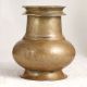 South Indian Art Vintage Brass Holy Water Pot with Spout