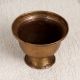 South Indian Vintage Kumkum Cup in Antique Brown Finish
