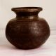 Dark Finish Brass Holy Water Pot for Decoration and Collection