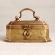 Vintage Finest Brass Jewelry Box from Colonial Period