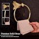 Modern Handmade Brass Towel Ring in Golden Finish