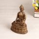 Handmade Antique Brown Lord Buddha Statue Made of Brass