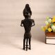 Dark Finish Male Figure Statue Playing Cymbal Made of Brass