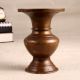 Elegant Brown Brass Holy Pot from South India for Decor