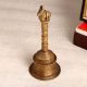 Elegant Brown Brass Bell with Nandi Handle for Prayer