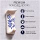 Ceramic Blue Flower No Drill Wall Hooks