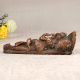 Handmade Copper Lord Ganesha Statue in Sleeping Position