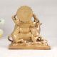 Antique Golden Brass Statue of Lord Ganesha with Nandi & Mushak