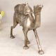 Shiny Handmade Brass Camel Statue in Silver Finish for Decor