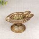 Antique Brown Brass Oil Lamp Diya for Prayer Room