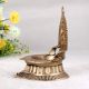 Premium Brass Gajalakshmi Oil Lamp for Prayer Room