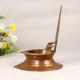 Decorative Finest Brass Gajalaxmi Oil Lamp in Brown Finish