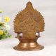 Decorative Finest Brass Gajalaxmi Oil Lamp in Brown Finish