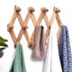 13 Peg Adjustable Foldable Wall Hanger Wooden Wall Mounted Cloth Hook