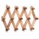 13 Peg Adjustable Foldable Wall Hanger Wooden Wall Mounted Cloth Hook