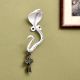 White Iron Snake Wall Hooks for Hanging
