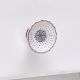 Ceramic Grey Flower Decorative Drawer Knob