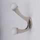 Silver Double Loop Ceramic Zinc Hooks