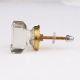 Clear Golden Square Cabinet Knobs