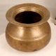 High-Quality Brass Holy Pot in Brown Finish for Decoration