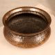 Vintage Handcrafted Copper Pot from Hyderabad for Decor