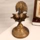 Indian Finest Brass Peacock Oil Lamp for Prayer Room