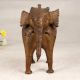 Beautiful Tribal Art Brass Elephant Statue for Home Decor